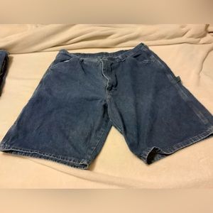 Mens Wrangler denim cargo shorts size 38